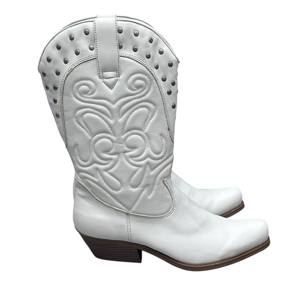 Mudd Western Mid Calf Boots Women's‎ Size 8 M Square Toe Cowboy Cowgirl Boots
